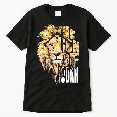 Jesus Lion Of Judah Christian Gift For Men Women Tall T-Shirt