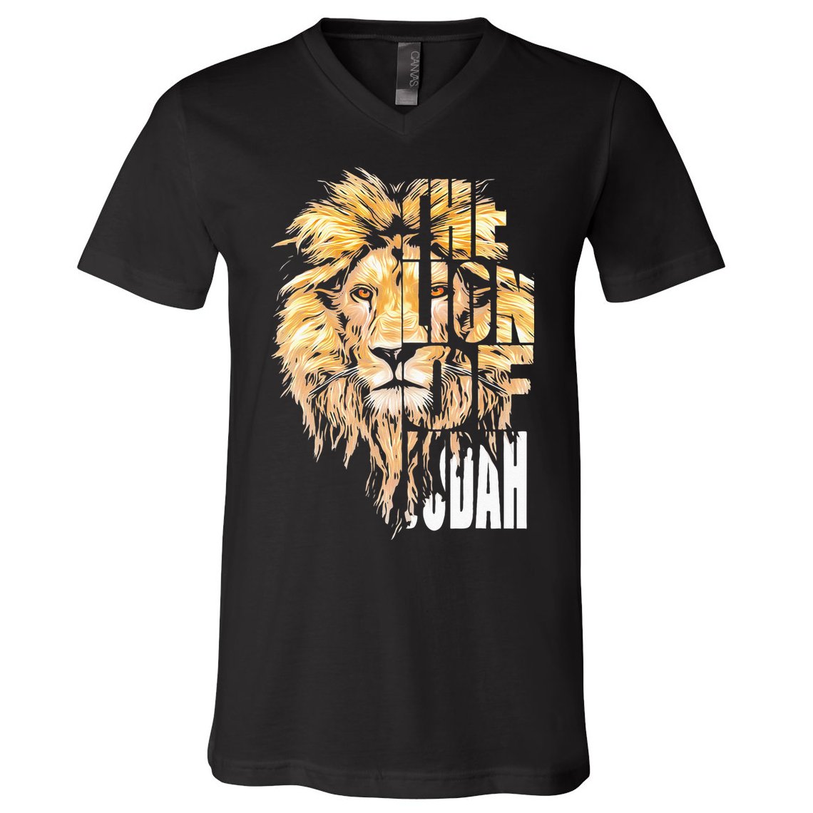Jesus Lion Of Judah Christian Gift For Men Women V-Neck T-Shirt