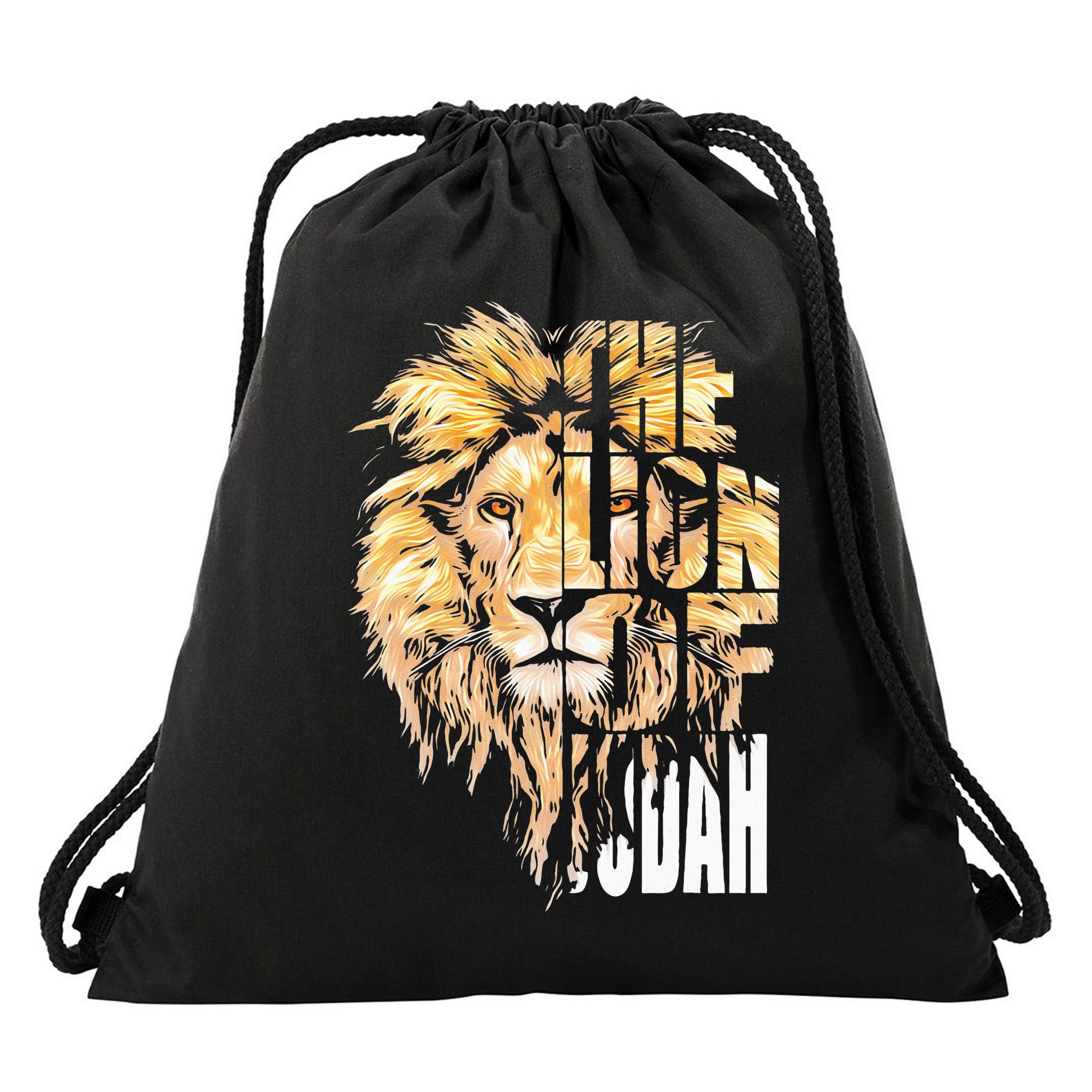 Jesus Lion Of Judah Christian Gift For Men Women Drawstring Bag