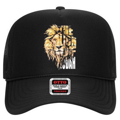 Jesus Lion Of Judah Christian Gift For Men Women Trucker Hat