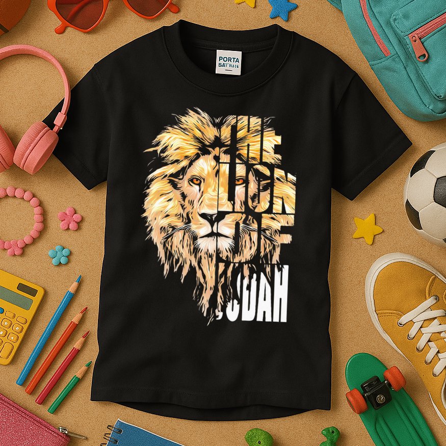 Jesus Lion Of Judah Christian Gift For Men Women Kids T-Shirt
