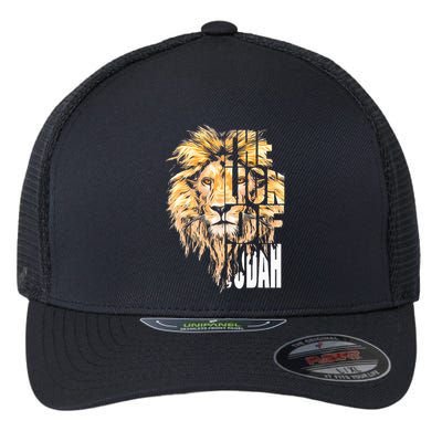 Jesus Lion Of Judah Christian Gift Flexfit Unipanel Trucker Cap