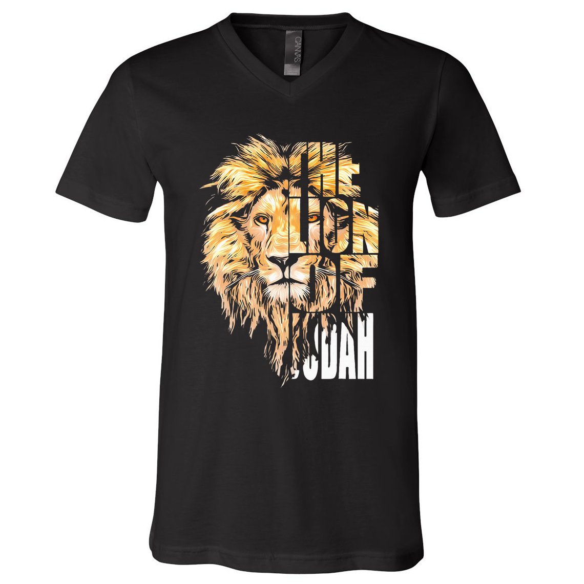 Jesus Lion Of Judah Christian Gift V-Neck T-Shirt