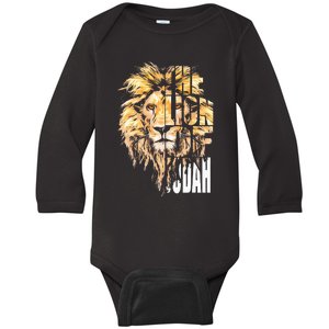 Jesus Lion Of Judah Christian Gift Baby Long Sleeve Bodysuit