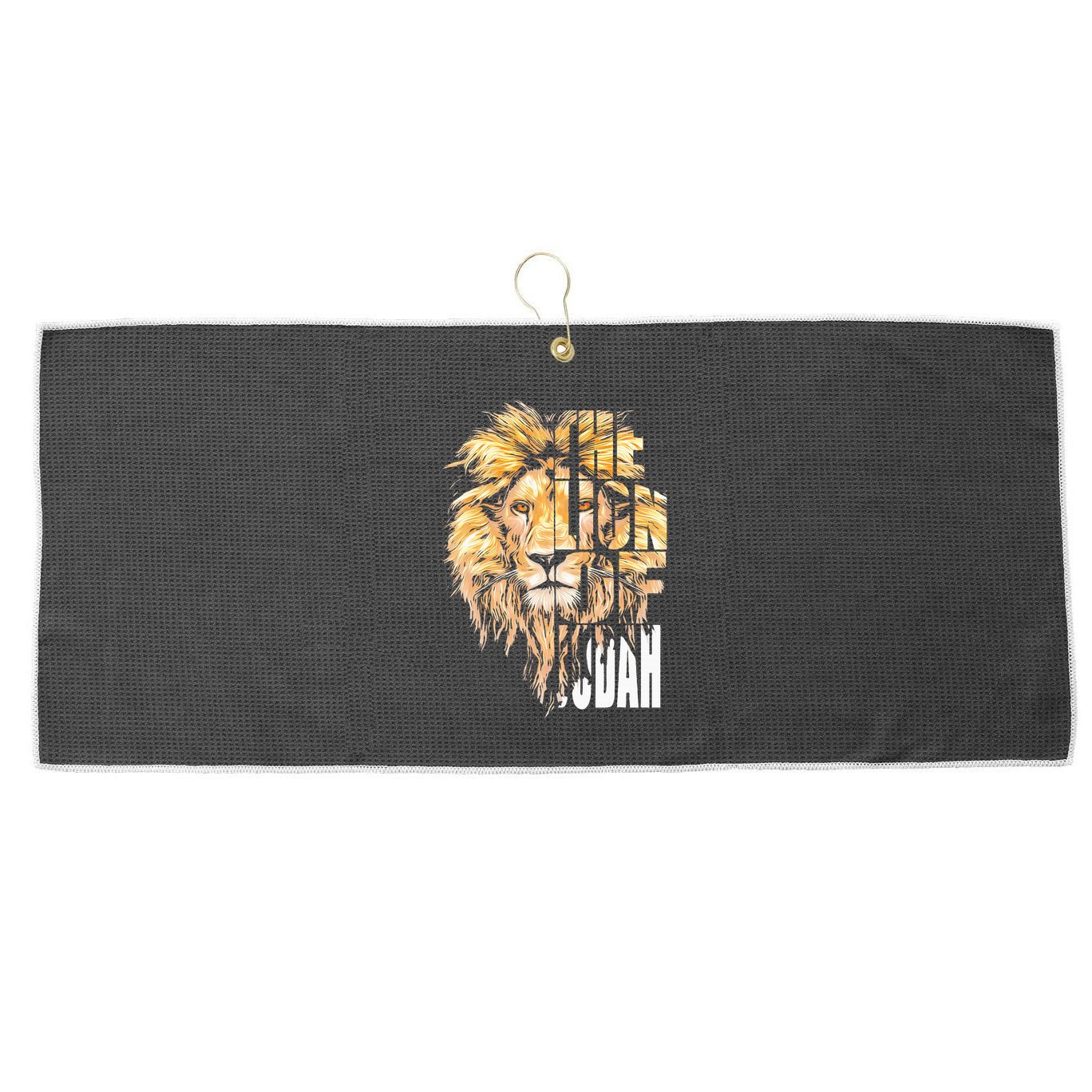 Jesus Lion Of Judah Christian Gift Large Microfiber Waffle Golf Towel