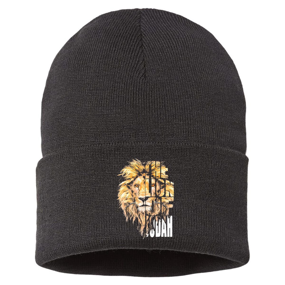 Jesus Lion Of Judah Christian Gift Sustainable Knit Beanie