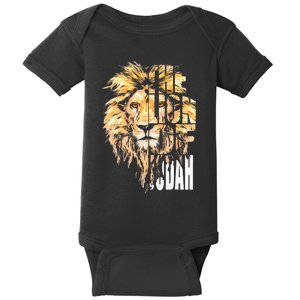 Jesus Lion Of Judah Christian Gift Baby Bodysuit