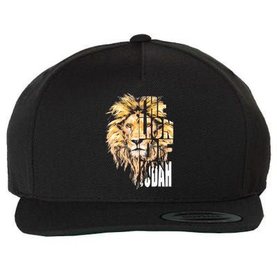 Jesus Lion Of Judah Christian Gift Wool Snapback Cap