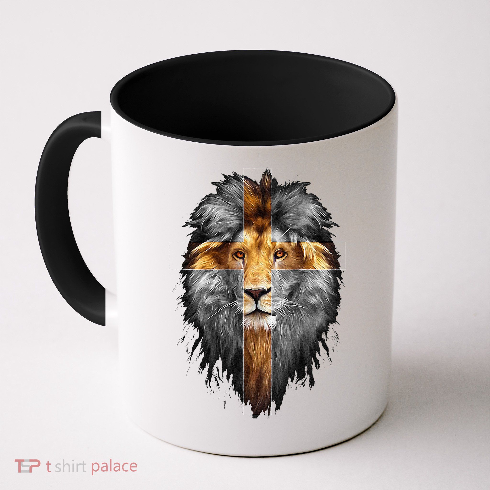 Jesus Lion Of Judah Jesus Cross Faith Christian Mug