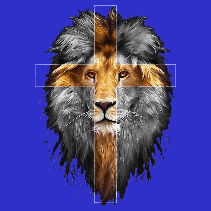 Jesus Lion Of Judah Jesus Cross Faith Christian 16 in Basic Backpack