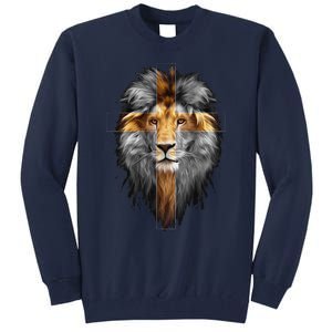 Jesus Lion Of Judah Tall Sweatshirt