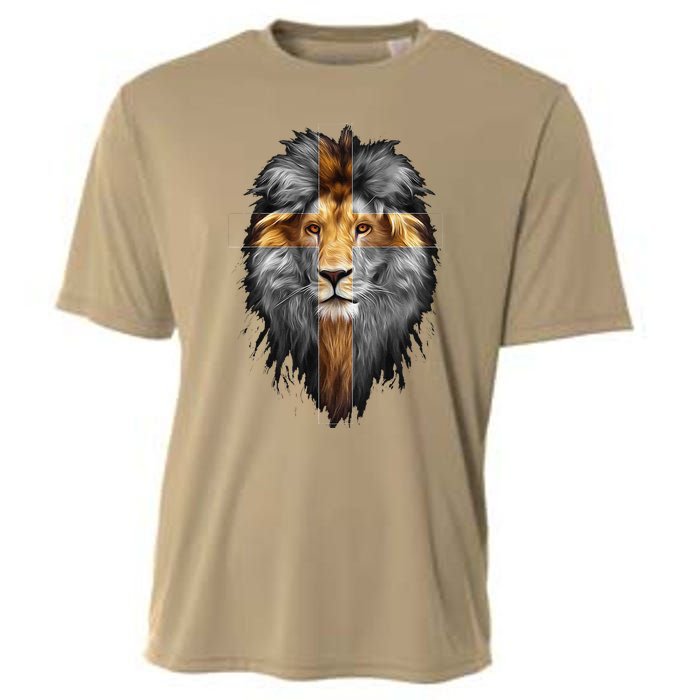 Jesus Lion Of Judah Cooling Performance Crew T-Shirt