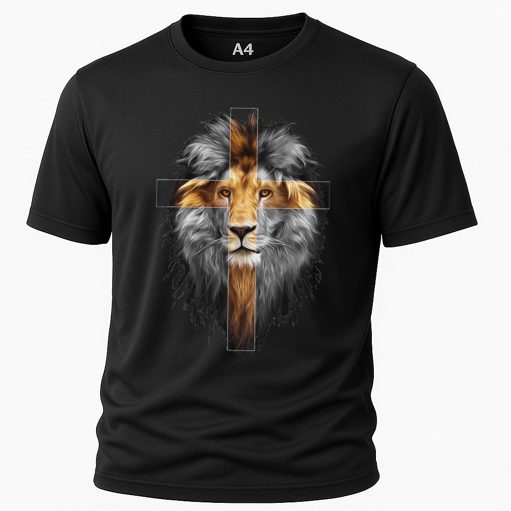 Jesus Lion Of Judah Cooling Performance Crew T-Shirt