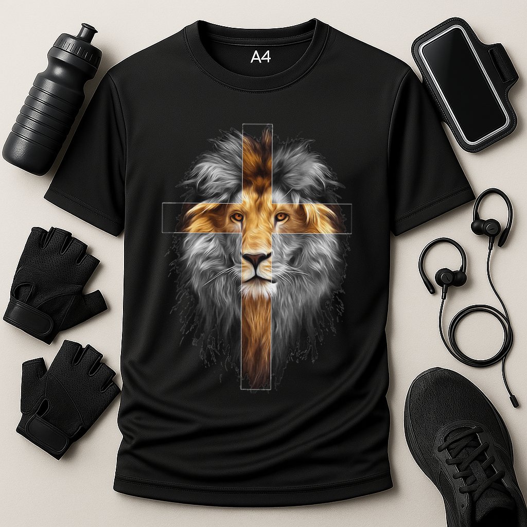 Jesus Lion Of Judah Cooling Performance Crew T-Shirt