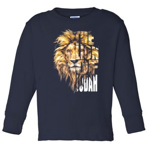 Jesus Lion Of Judah Christian Gift For Women Toddler Long Sleeve Shirt