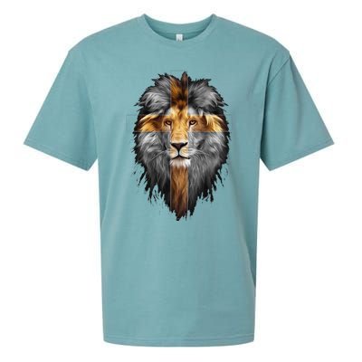 Jesus Lion Of Judah Sueded Cloud Jersey T-Shirt