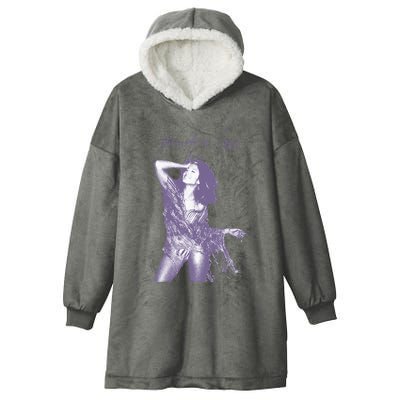 Jennifer Lopez Purple Portrait Hooded Wearable Blanket