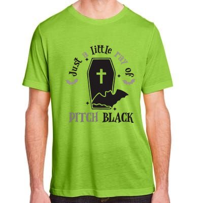 Just Little Ray Of Pitch Black Grave Witchy Halloween Adult ChromaSoft Performance T-Shirt