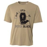 Just Little Ray Of Pitch Black Grave Witchy Halloween Cooling Performance Crew T-Shirt