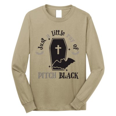 Just Little Ray Of Pitch Black Grave Witchy Halloween Long Sleeve Shirt