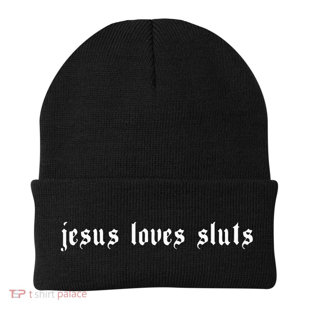 Jesus Loves Sluts Aesthetic Grunge Feminist Feminism Beanie