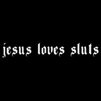 Jesus Loves Sluts Aesthetic Grunge Feminist Feminism Drawstring Bag