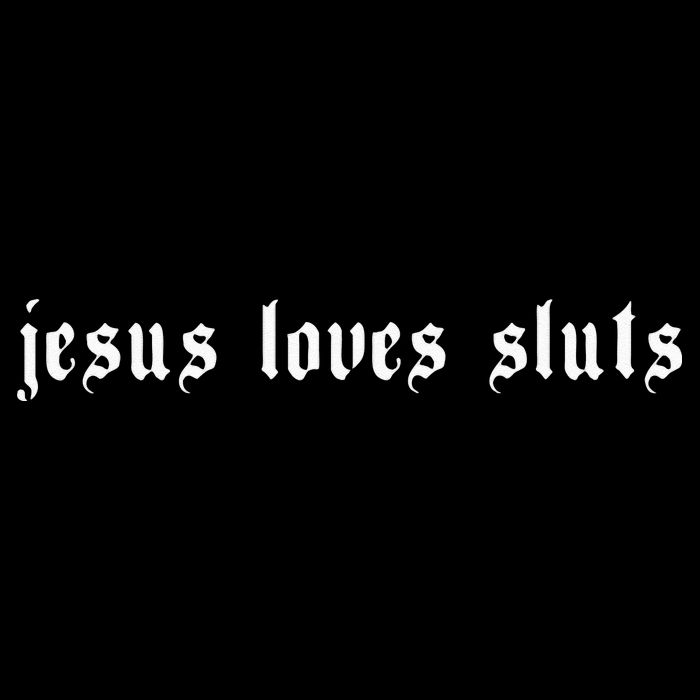 Jesus Loves Sluts Aesthetic Grunge Feminist Feminism Drawstring Bag