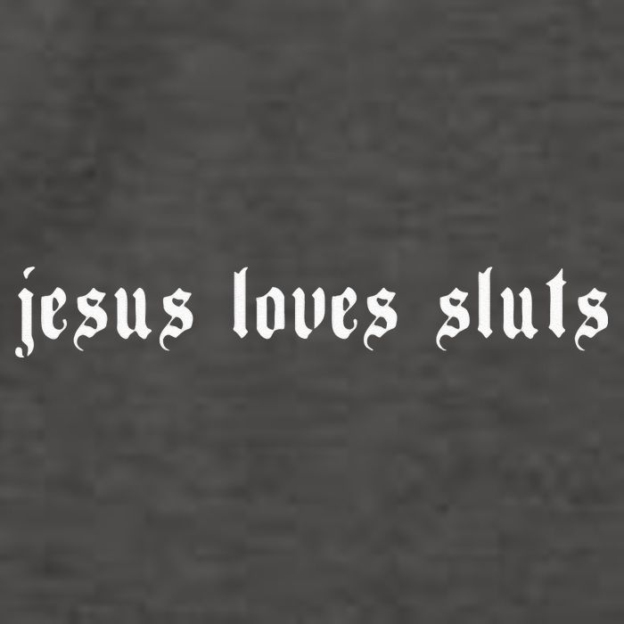 Jesus Loves Sluts Aesthetic Grunge Feminist Feminism Vector Backpack