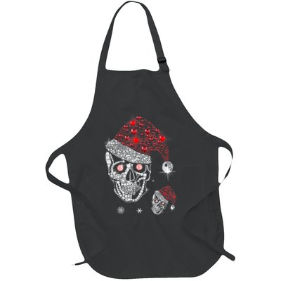 Just Love Skulls Xmas Skull Christmas Wear Santa Hat Apron