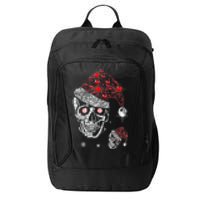 Just Love Skulls Xmas Skull Christmas Wear Santa Hat City Backpack