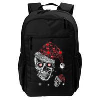 Just Love Skulls Xmas Skull Christmas Wear Santa Hat Daily Commute Backpack