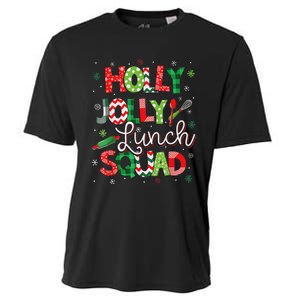 Jolly Lunch Squad Funny Lunch Lady Christmas Lunch Lady Cooling Performance Crew T-Shirt