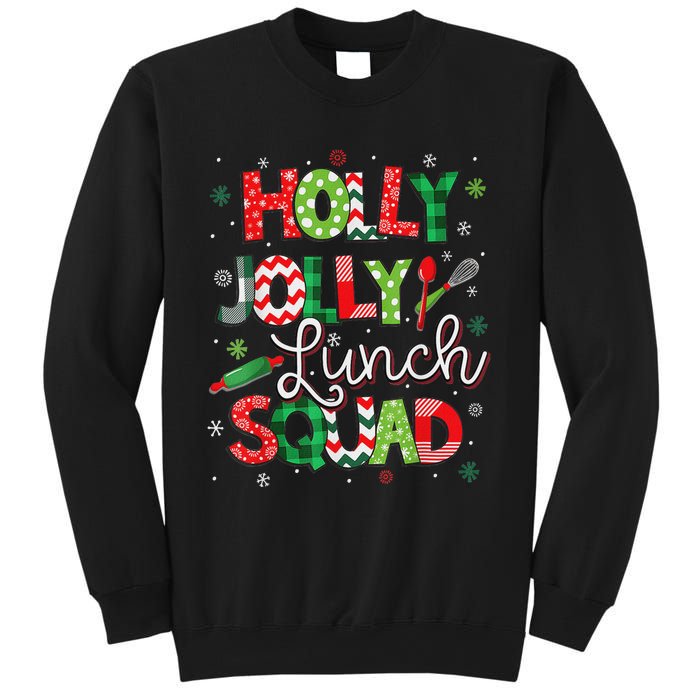 Jolly Lunch Squad Funny Lunch Lady Christmas Lunch Lady Sweatshirt