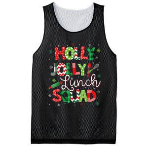 Jolly Lunch Squad Funny Lunch Lady Christmas Lunch Lady Mesh Reversible Basketball Jersey Tank