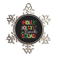 Jolly Lunch Squad Funny Lunch Lady Christmas Lunch Lady Metallic Star Ornament