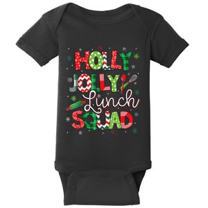 Jolly Lunch Squad Funny Lunch Lady Christmas Lunch Lady Baby Bodysuit