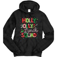 Jolly Lunch Squad Funny Lunch Lady Christmas Lunch Lady Tie Dye Hoodie