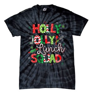 Jolly Lunch Squad Funny Lunch Lady Christmas Lunch Lady Tie-Dye T-Shirt