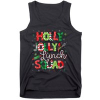 Jolly Lunch Squad Funny Lunch Lady Christmas Lunch Lady Tank Top