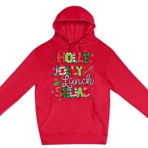 Jolly Lunch Squad Funny Lunch Lady Christmas Lunch Lady Premium Pullover Hoodie