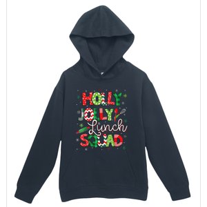 Jolly Lunch Squad Funny Lunch Lady Christmas Lunch Lady Urban Pullover Hoodie