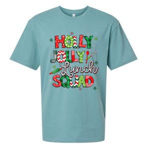 Jolly Lunch Squad Funny Lunch Lady Christmas Lunch Lady Sueded Cloud Jersey T-Shirt