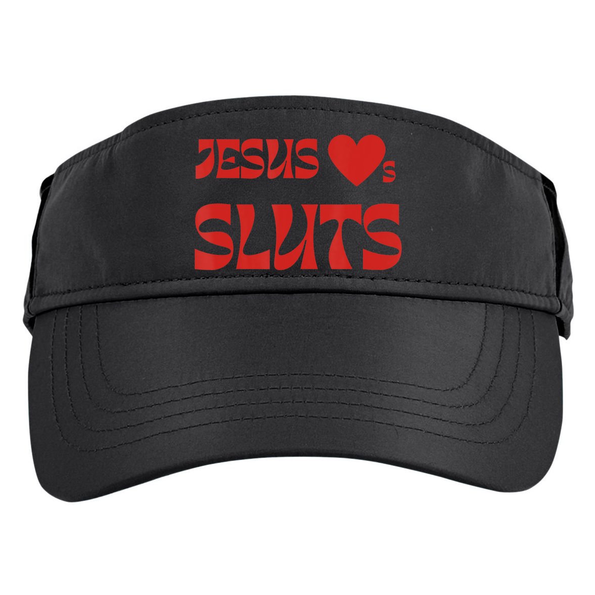 Jesus Loves Sluts Adult Drive Performance Visor