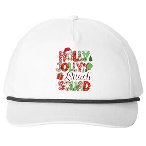 Jolly Lunch Squad Funny Lunch Lady Christmas Lunch Lady Snapback Five-Panel Rope Hat