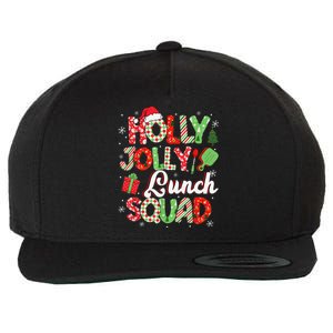 Jolly Lunch Squad Funny Lunch Lady Christmas Lunch Lady Wool Snapback Cap