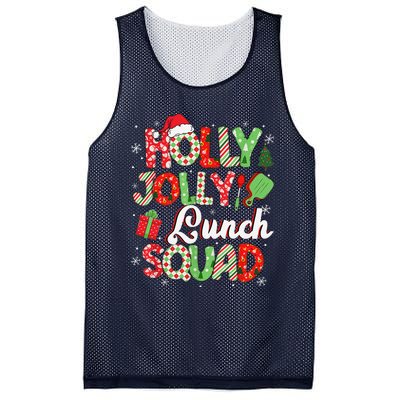 Jolly Lunch Squad Funny Lunch Lady Christmas Lunch Lady Mesh Reversible Basketball Jersey Tank