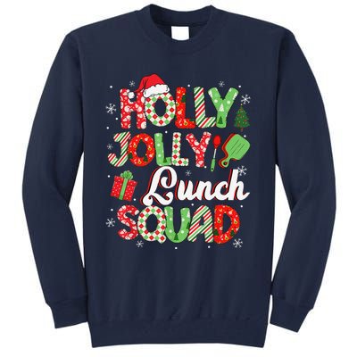 Jolly Lunch Squad Funny Lunch Lady Christmas Lunch Lady Tall Sweatshirt