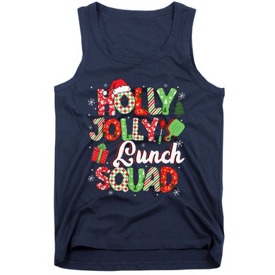 Jolly Lunch Squad Funny Lunch Lady Christmas Lunch Lady Tank Top