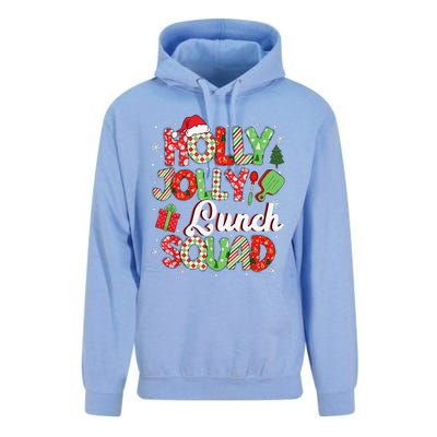 Jolly Lunch Squad Funny Lunch Lady Christmas Lunch Lady Unisex Surf Hoodie