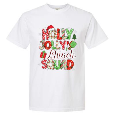 Jolly Lunch Squad Funny Lunch Lady Christmas Lunch Lady Garment-Dyed Heavyweight T-Shirt